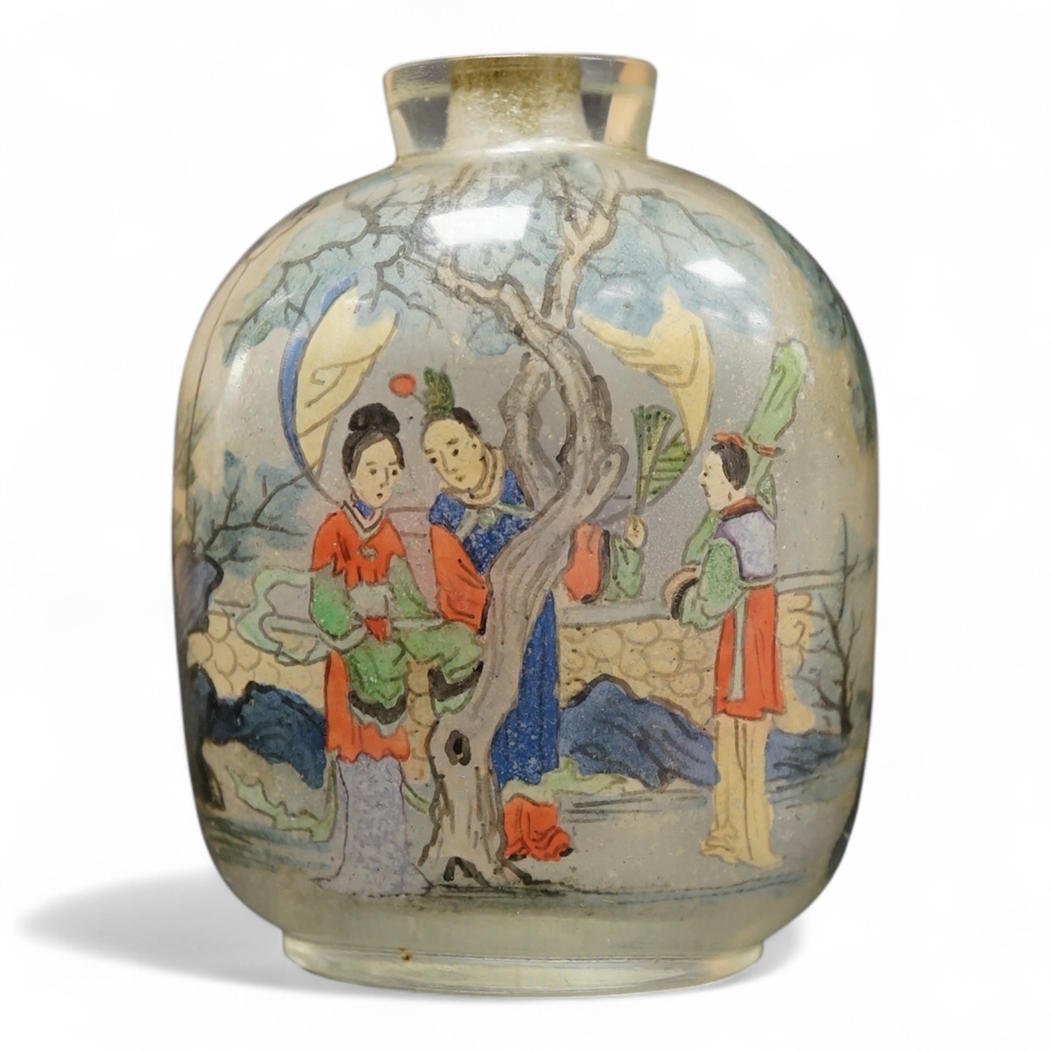 A Chinese inside-painted snuff bottle, 8cm high